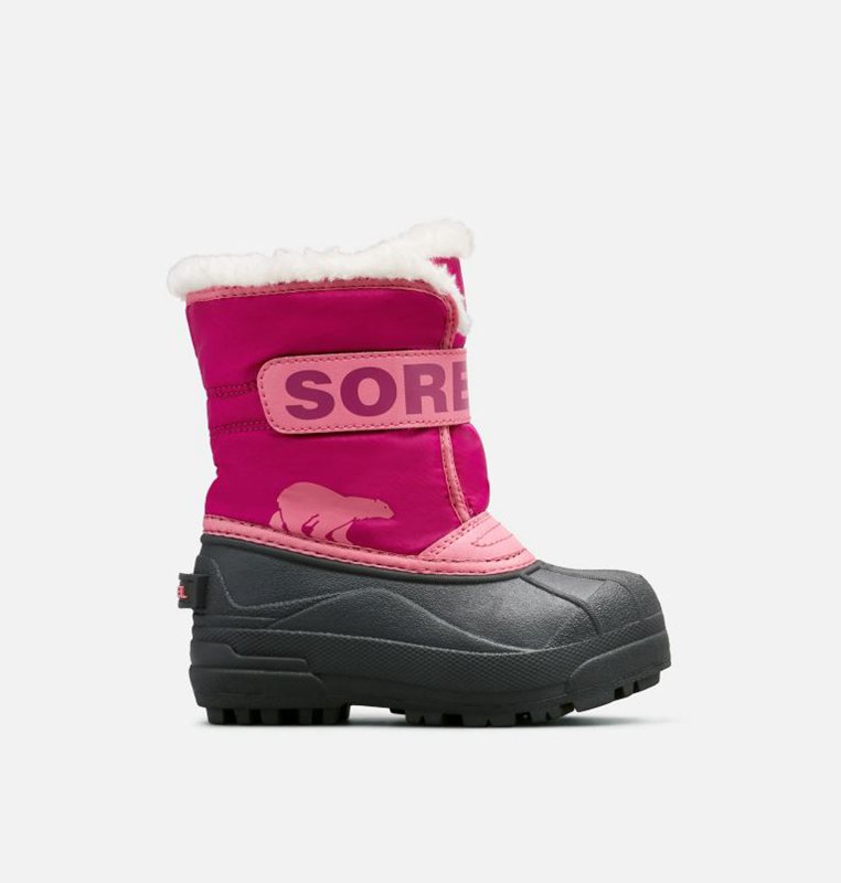 Sorel Barn Vinterkängor Rosa/Svarta - Childrens Commander™ - XWN-045362